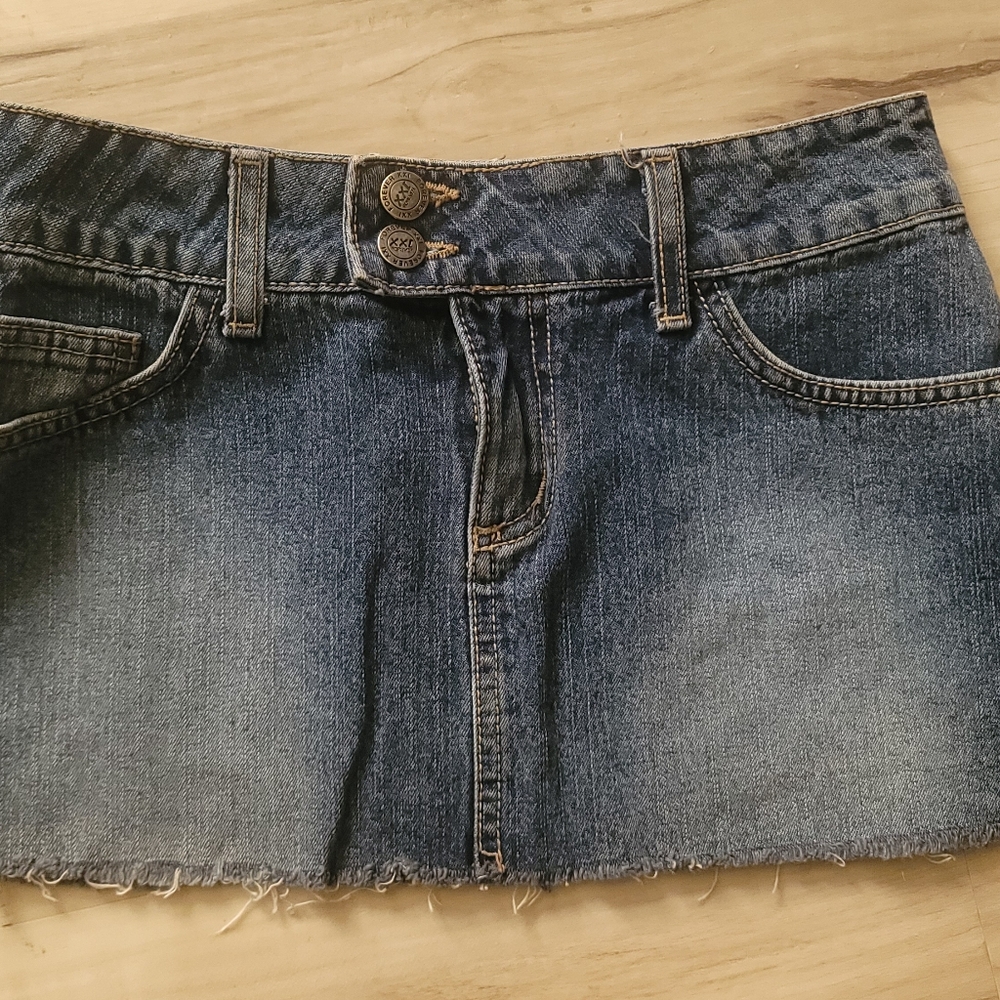 Vintage FOREVER XXI Jeans Mini Skirt Juniors Sz.S